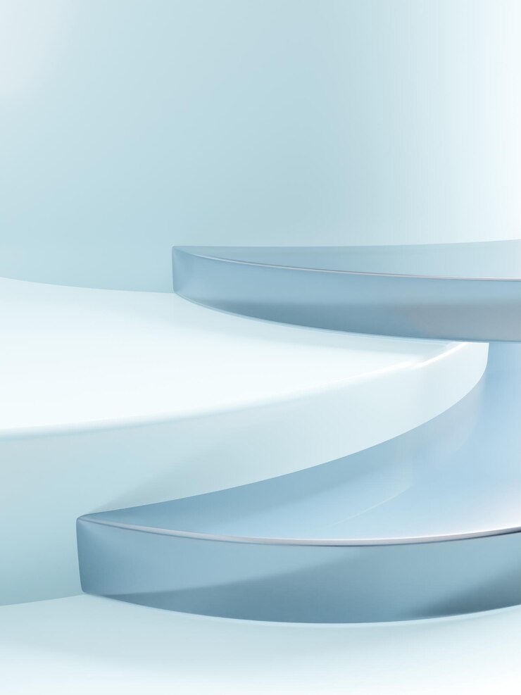 Fondo de exhibición de productos de placas de vidrio acrílico de forma geométrica o abstracta de representación 3D para productos de cuidado de la piel y cuidado de la salud de belleza