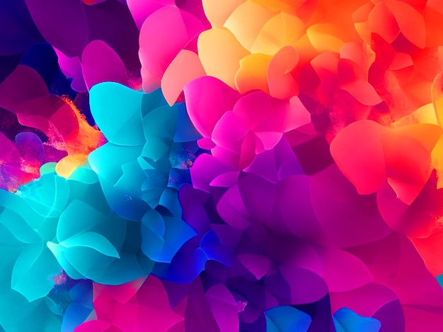 Foto fondo de explosión de colores brillantes abstractos