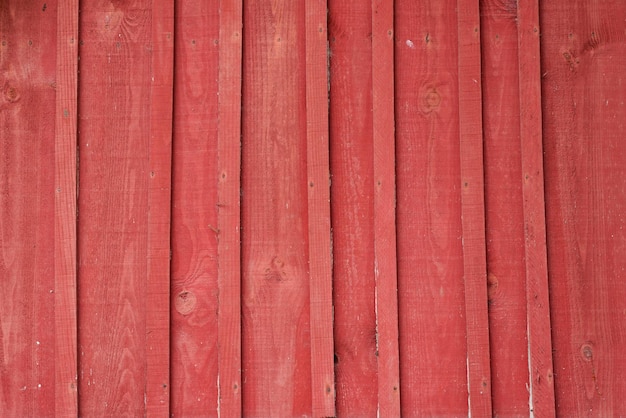 Fondo de fachada de pared de línea de textura de madera roja tablón antiguo de madera