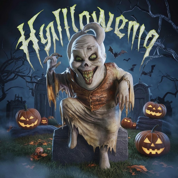 El fondo del fantasma feliz de Halloween