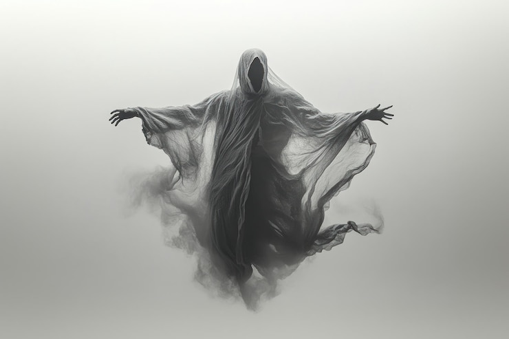 Foto el fondo fantasma flotando etéreo