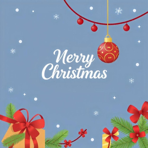 Fondo de feliz Navidad con elemento de Navidad ilustración vectorial