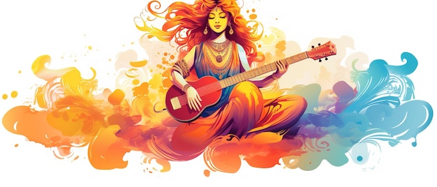 Fondo feliz de Vasant Panchami