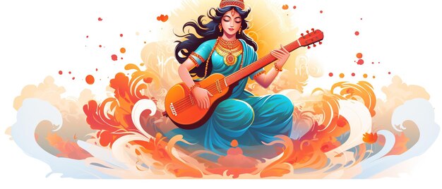 Fondo feliz de Vasant Panchami