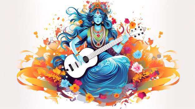 Fondo feliz de Vasant Panchami