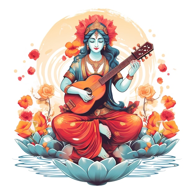 Fondo feliz de Vasant Panchami