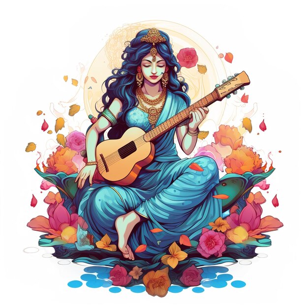 Fondo feliz de Vasant Panchami