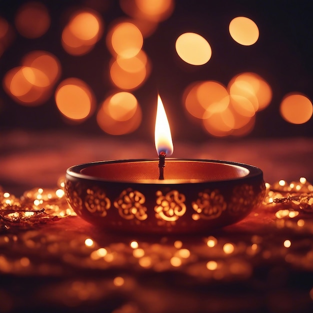 Fondo del festival hindú de Diwali generado por IA