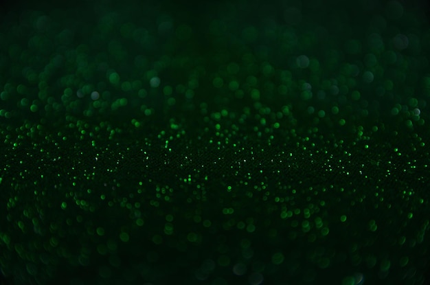 Fondo festivo Fondo verde con bokeh Fondo borroso Círculos de abstracción