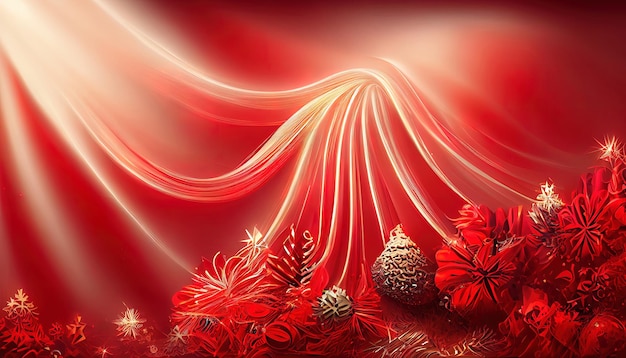 Fondo festivo rojo elegante arte 3D