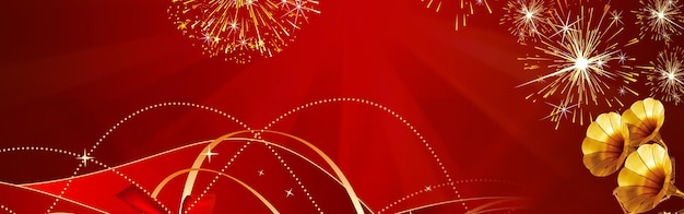 Fondo festivo rojo