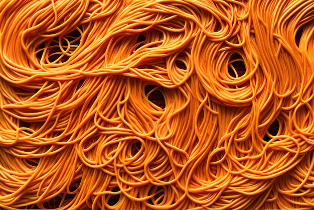 Fondo de fideos espaguetis cocidos