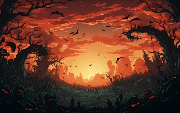 El fondo de la fiesta de Halloween