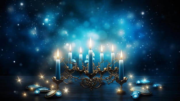 Fondo de la fiesta judía de Hanukkah