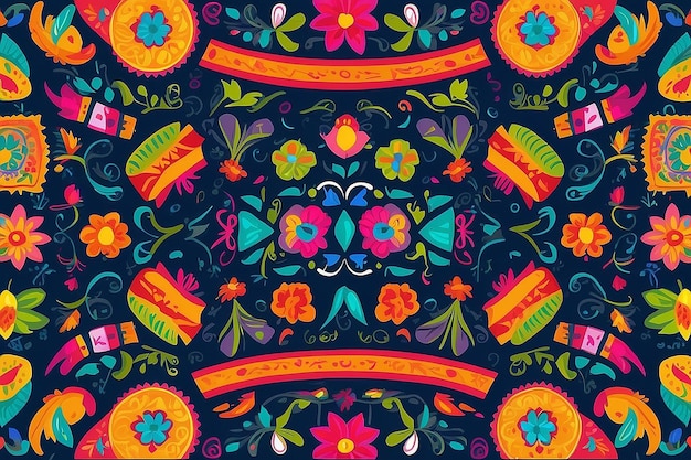 Fondo de la fiesta mexicana