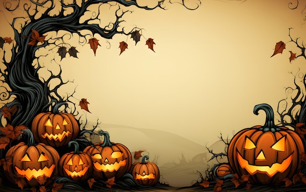 Fondo flat de halloween