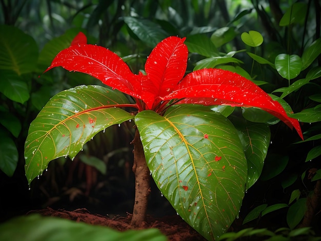 El fondo de la flor de achiote de la selva amazónica con impresionantes fotografías fijas de la naturaleza