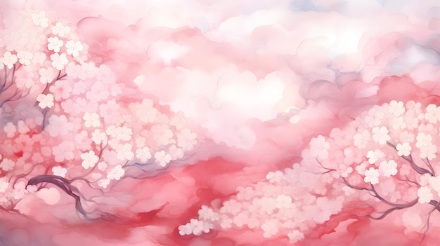 Fondo de flor de cereza Sakura fondo de flor de primavera estilo japonés