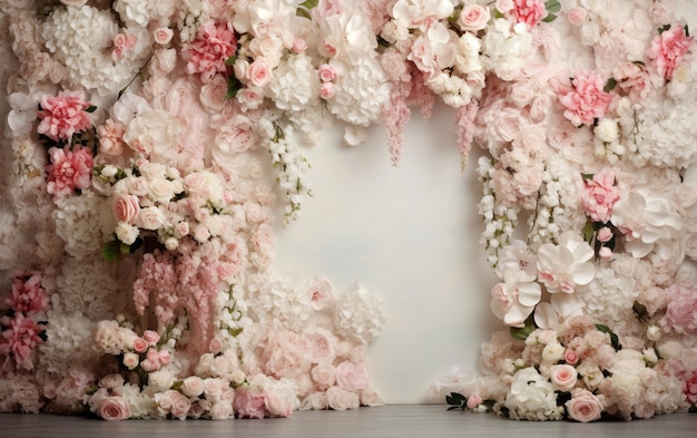 fondo de la flor fondo colorido rosa fresca telón de fondo de la boda ramo de flores