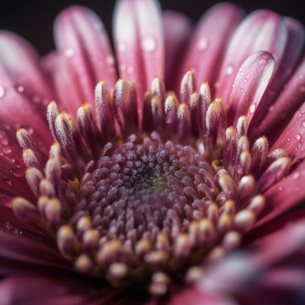 Foto fondo de flor de gerbera fondo rosa