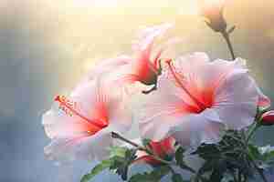 Foto fondo de la flor del hibisco