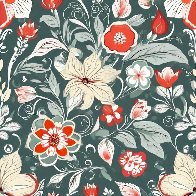 Fondo de flor de vector Marco floral