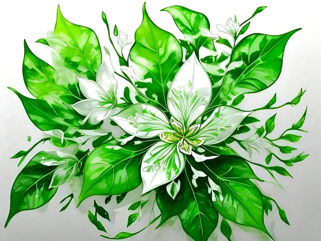 Fondo de flor verde