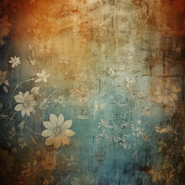 Fondo floral abstracto de bronce con texturas grunge naturales Identificación de trabajo 686f33913e1f4cdfa38a184fd3990cd9