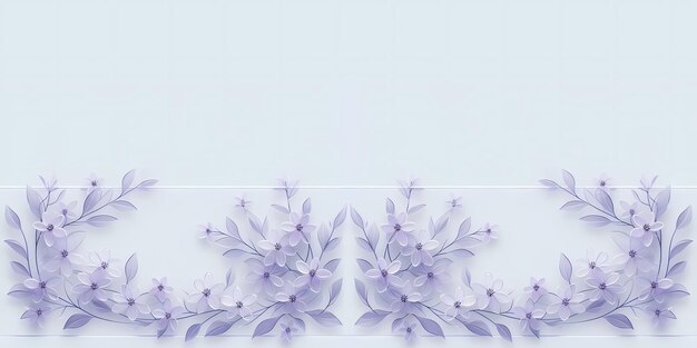 Fondo floral abstracto con flores y hojas púrpuras Ilustración vectorial de flor floral