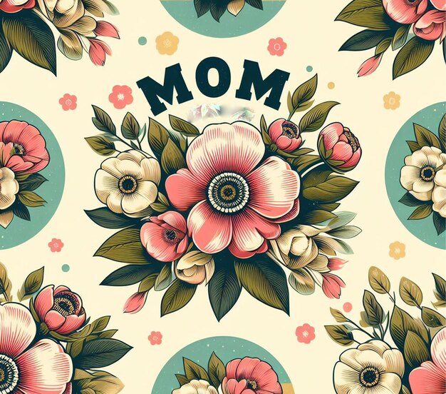 El fondo floral del Día de la Madre