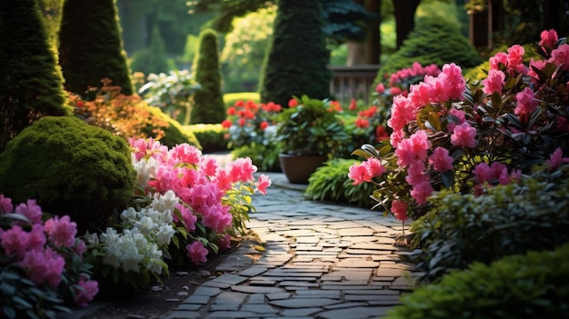 Fondo floral del jardín