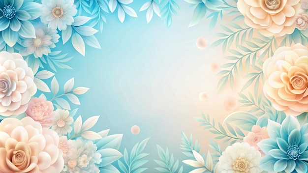un fondo floral con las palabras "flores" en la parte superior