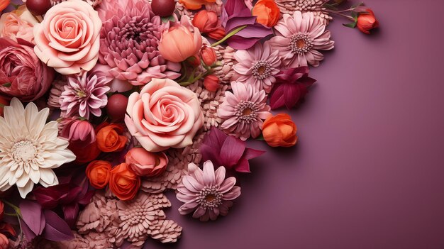 fondo floral de primavera para el Día Internacional de la Mujer 8 de marzo
