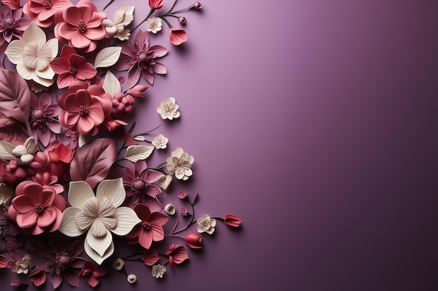 fondo floral de primavera para el Día Internacional de la Mujer 8 de marzo