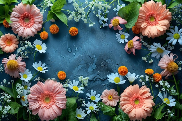 Fondo floral de primavera