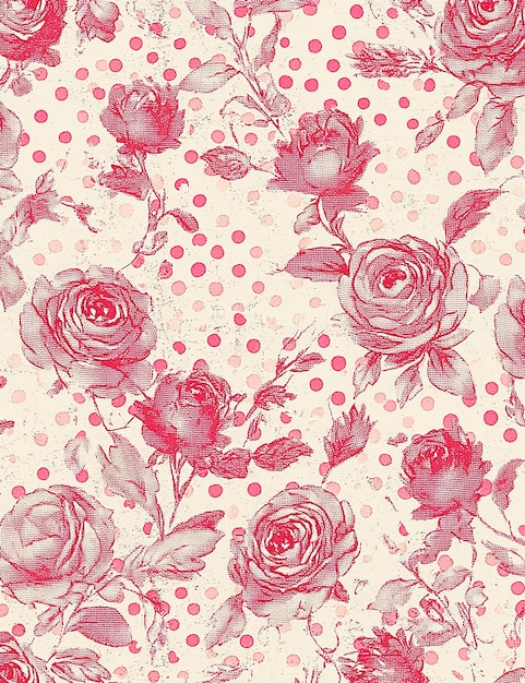 un fondo floral rosa y blanco con rosas rosas