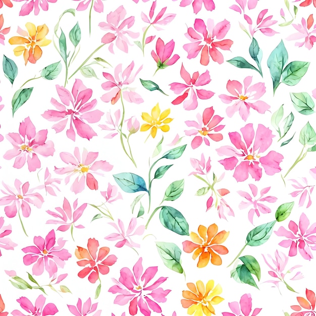 Fondo floral rosado