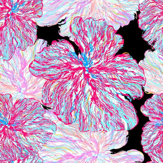 Fondo floral transparente