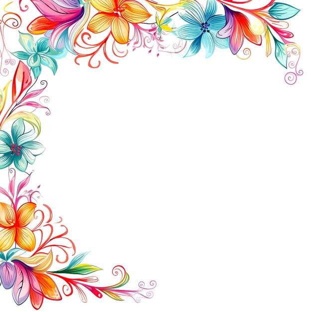 fondo floral vectorial plano generado por IA