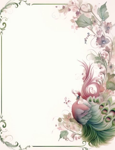 Fondo floral vintage con espacio de copia de texto