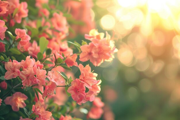 Fondo de flores al aire libre con espacio de texto