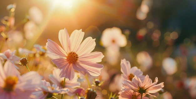 Fondo de flores al aire libre