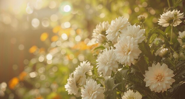 Fondo de flores al aire libre