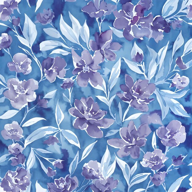 Fondo de flores azules