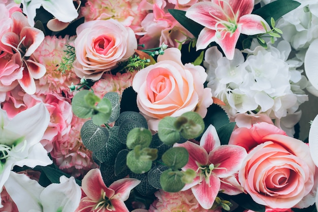 Fondo de flores de boda