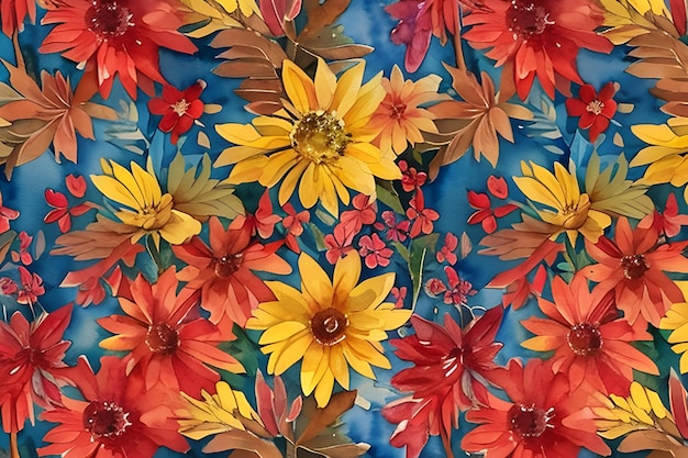 Fondo de flores de colores