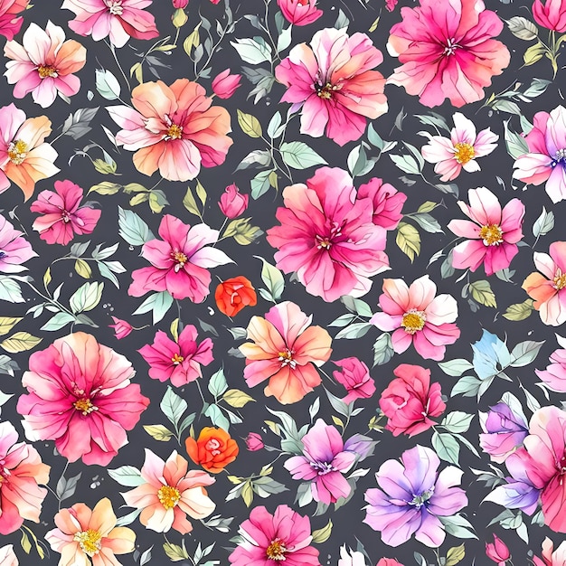 Fondo de flores de colores