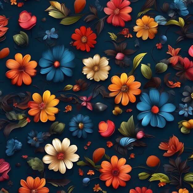 fondo de flores creativo ai generado