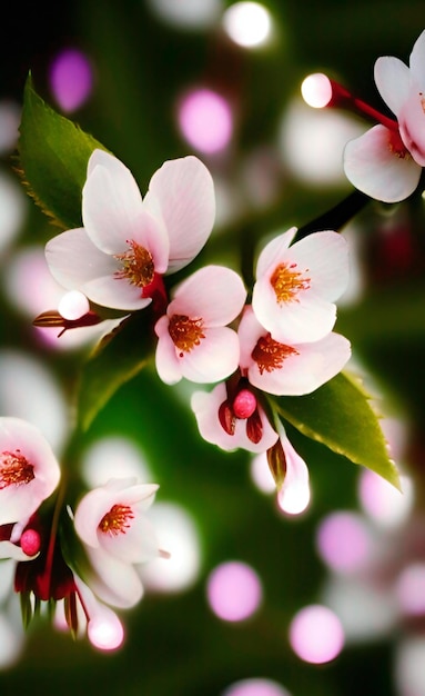 Fondo de flores de flor de cerezo