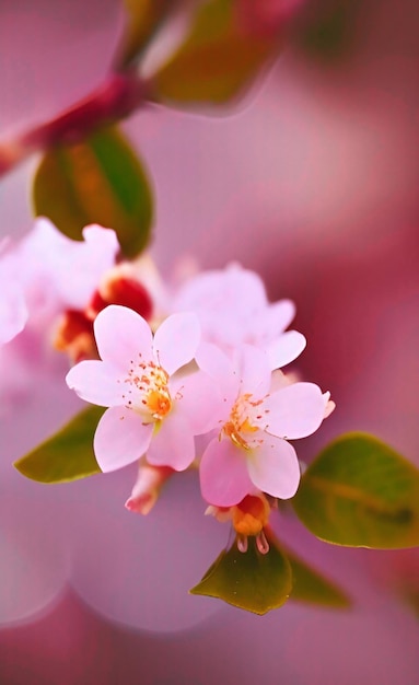 Fondo de flores de flor de cerezo